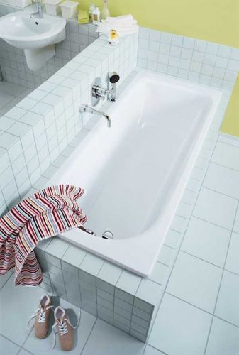 Kaldewei SANIFORM PLUS Стальная ванна Mod.375-1 180*80*41, alpine white, без ножек в Горячем Ключе