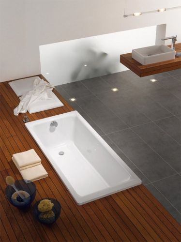 Стальная ванна Kaldewei SANIFORM PLUS Mod.361-1, размер 1500*700*410, Easy clean, alpine white, без ножек в Горячем Ключе